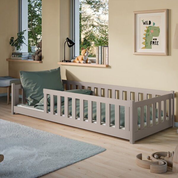 Lano Bella Montessori Gyerekágy (kasmírszürke, 90x190 cm)