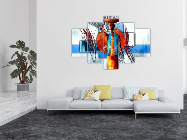 Egy ősi ember képének festménye (150x105 cm)