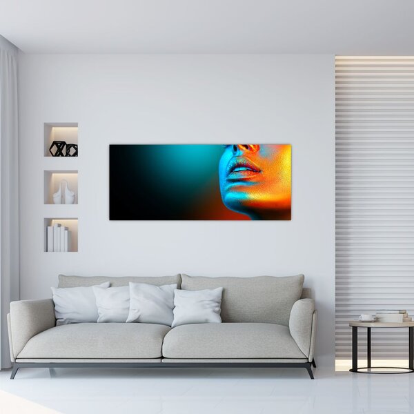 Kép - Csillogó arc (120x50 cm)