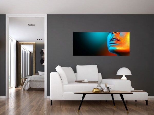 Kép - Csillogó arc (120x50 cm)