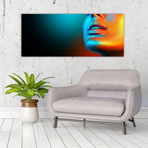 Kép - Csillogó arc (120x50 cm)