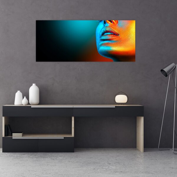 Kép - Csillogó arc (120x50 cm)