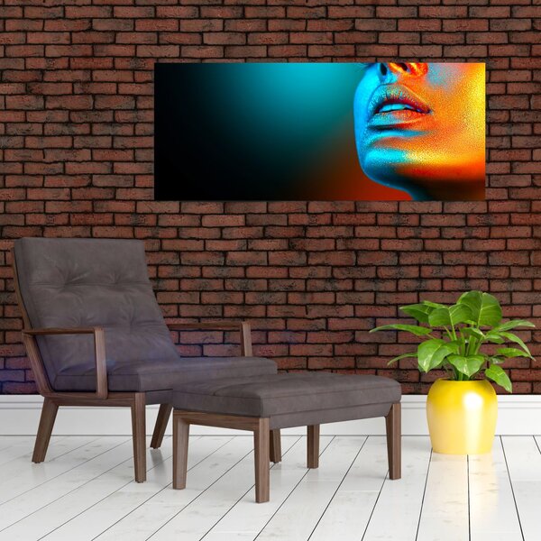 Kép - Csillogó arc (120x50 cm)