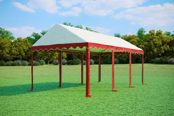 Party sátor 3x6 m STANDARD - tűzálló szín fehér