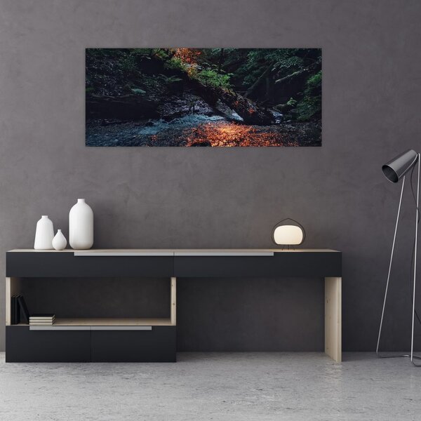 Hegyi folyó képe (120x50 cm)