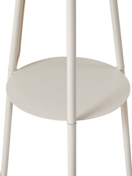 Lindby Libbie háromlábú álló lámpa, 155 cm, len, krém színű, Krém / borostyánsárga, Nappali / Étkező, Textil / szövet / selyem, Skandináv