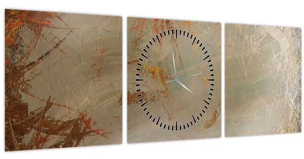 Kép - Texturált absztrakció (órával) (90x30 cm)