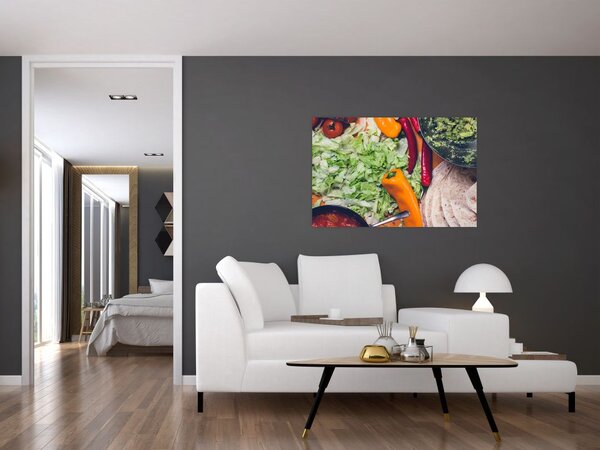 Zöldségek képe (90x60 cm)