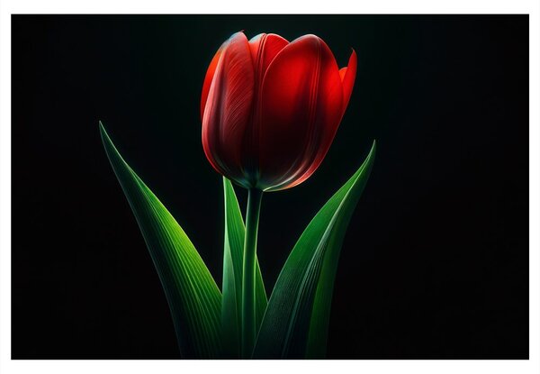Kép vörös tulipán elegancia