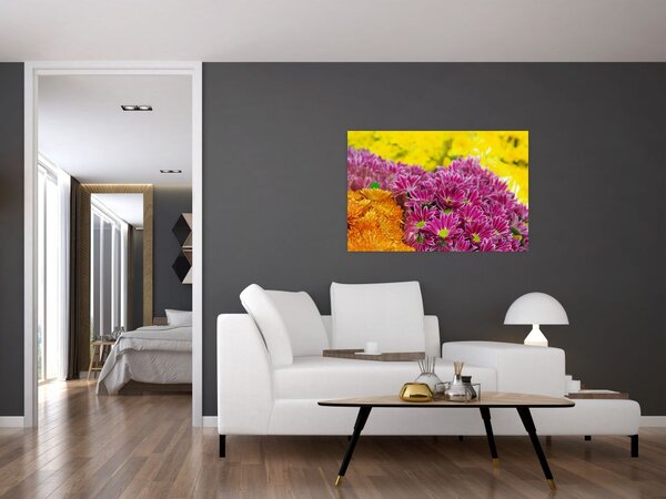 Rózsaszín virág képe (90x60 cm)