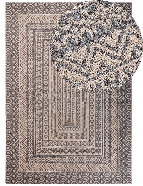 Szőnyeg BAGLAR Szürke 160 x 230 cm Juta zsákvászon