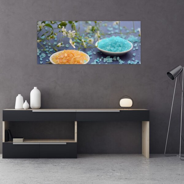 Színes tengeri só képe (120x50 cm)