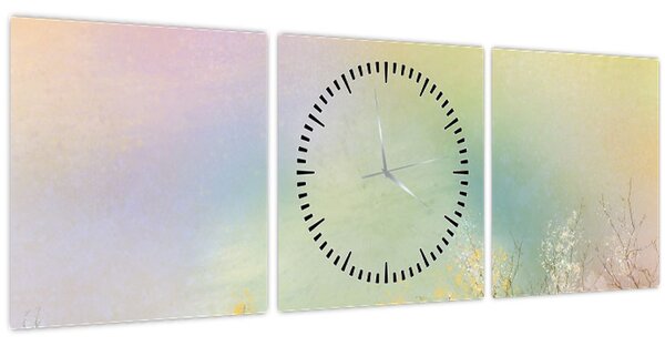 Kép - Festett rét 2 (órával) (90x30 cm)