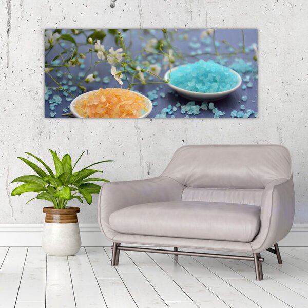 Színes tengeri só képe (120x50 cm)