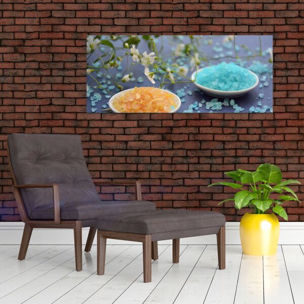 Színes tengeri só képe (120x50 cm)