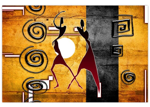 Kép - Ősi festészet (90x60 cm)