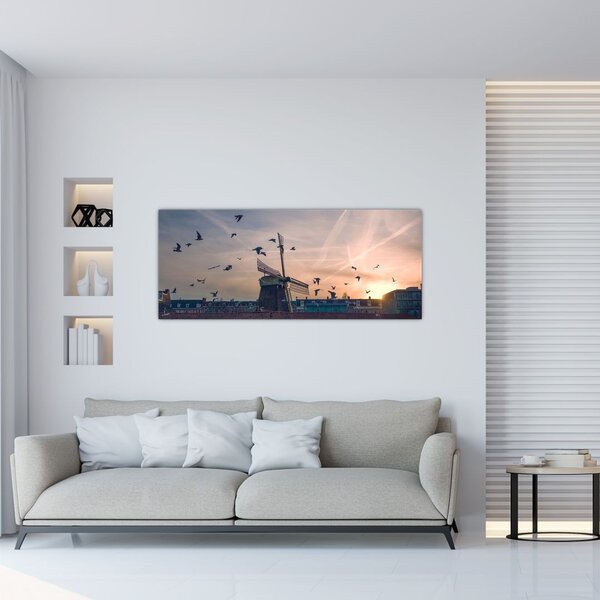 Szélmalom képe (120x50 cm)