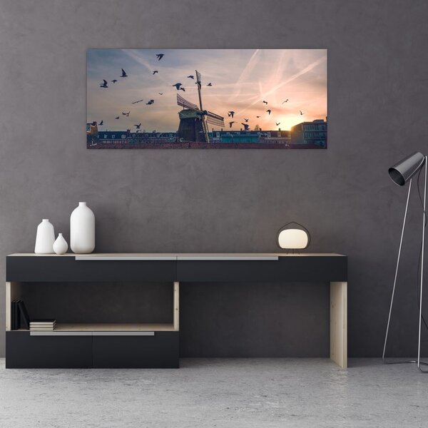 Szélmalom képe (120x50 cm)