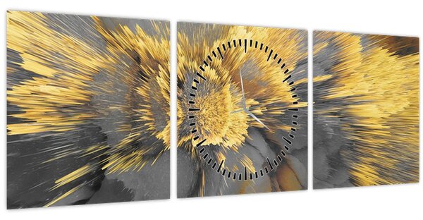 Kép - Arany expanzió (órával) (90x30 cm)