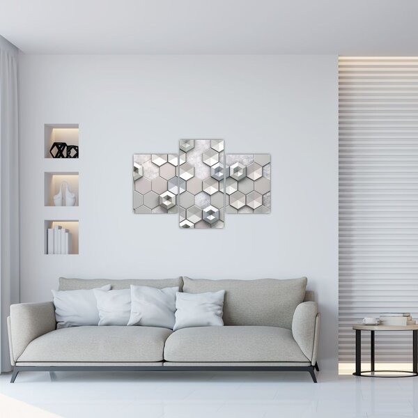 A 3D absztrakció képe (90x60 cm)