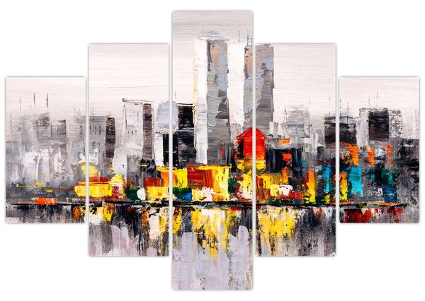 Kép - A nagyváros festménye (150x105 cm)