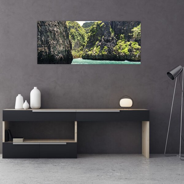 A hegyi folyó képe (120x50 cm)