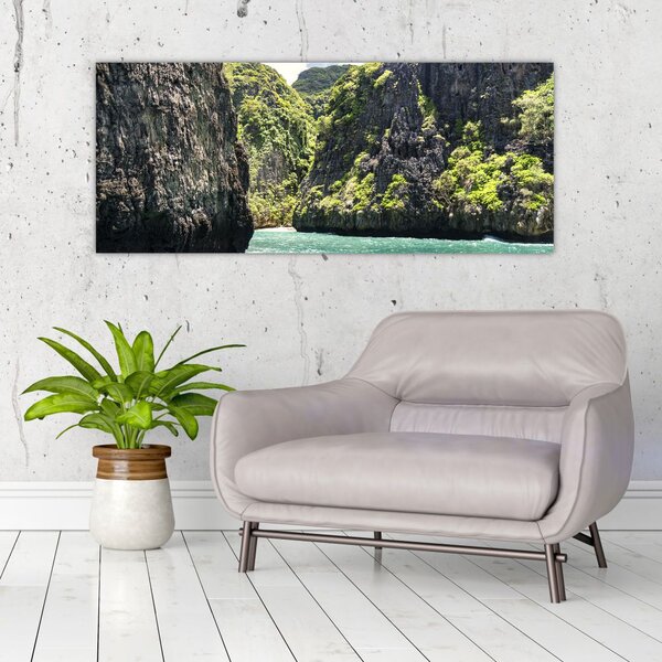 A hegyi folyó képe (120x50 cm)