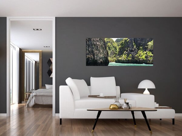 A hegyi folyó képe (120x50 cm)