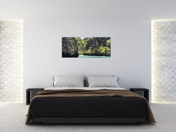 A hegyi folyó képe (120x50 cm)