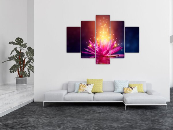 Tavirózsa a vízen képe (150x105 cm)