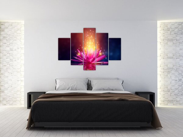 Tavirózsa a vízen képe (150x105 cm)