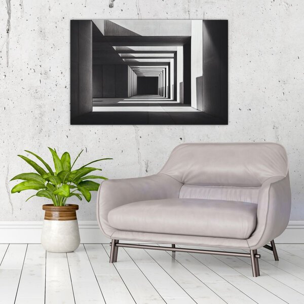 Kép - Négyzet alakú alagút (90x60 cm)