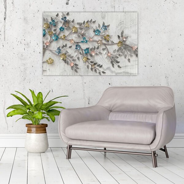 Kép - Az ágon - absztrakt (90x60 cm)
