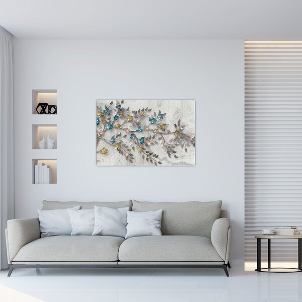 Kép - Az ágon - absztrakt (90x60 cm)
