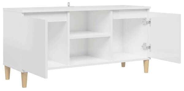 Modern TV-Szekrény - Fehér - 103,5x35x50 cm