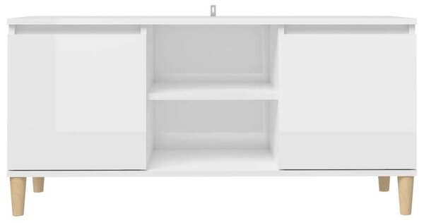 Modern TV-Szekrény - Fehér - 103,5x35x50 cm