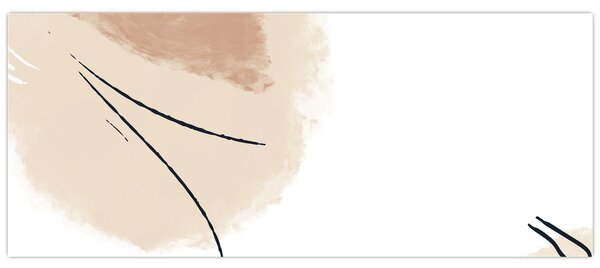 Kép - Fehér absztrakció (120x50 cm)