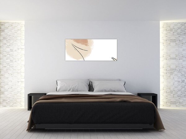 Kép - Fehér absztrakció (120x50 cm)