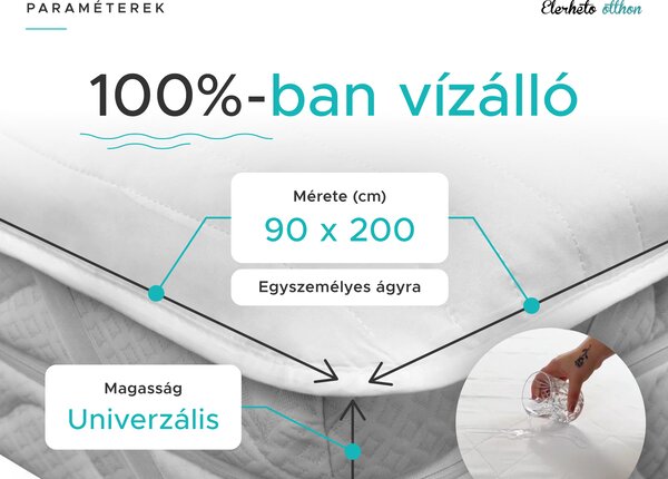 Steppelt vízhatlan matracvédő 90 x 200 cm