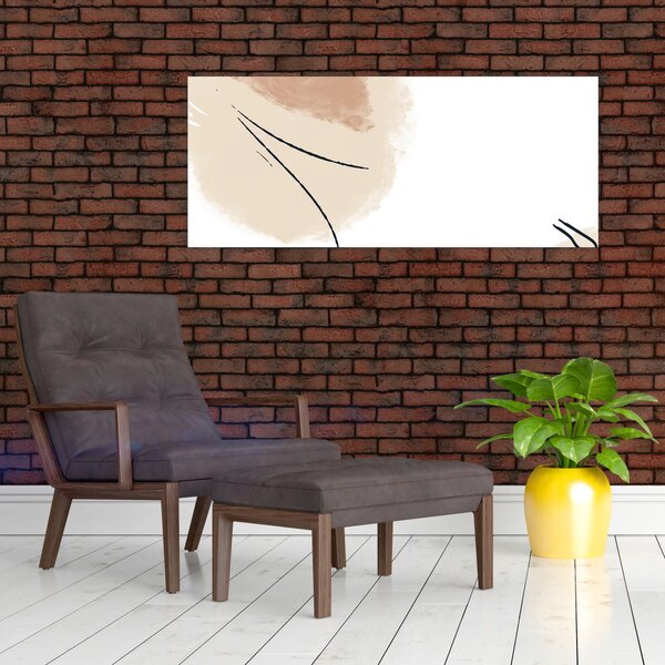 Kép - Fehér absztrakció (120x50 cm)