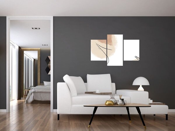 Kép - Fehér absztrakció (90x60 cm)