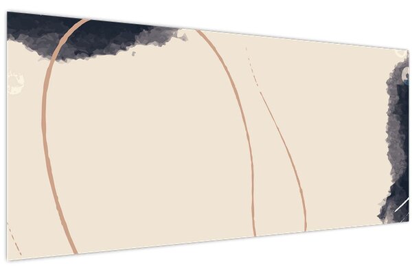 Kép - Bézs absztrakció (120x50 cm)