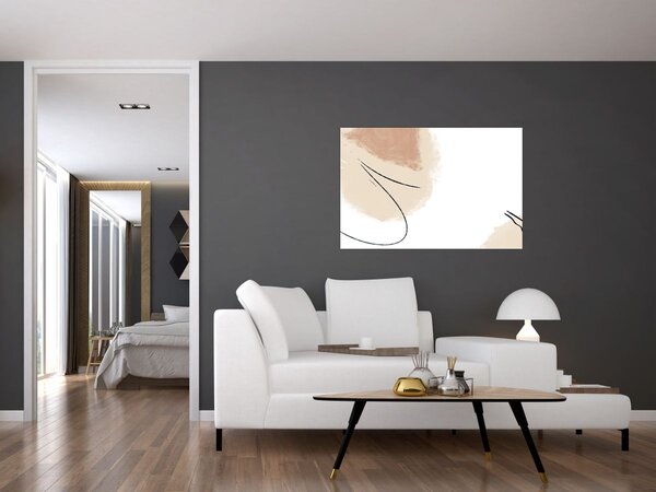 Kép - Fehér absztrakció (90x60 cm)