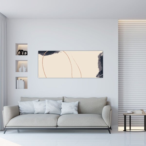 Kép - Bézs absztrakció (120x50 cm)