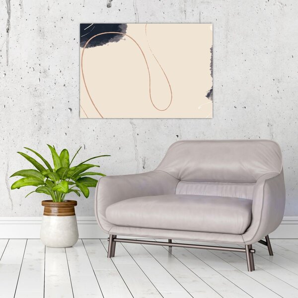 Kép - Bézs absztrakció (70x50 cm)