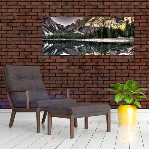 Tó a hegyekben képe (120x50 cm)