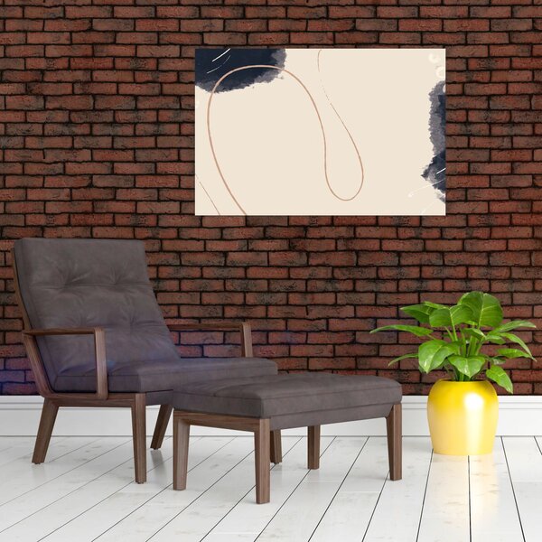 Kép - Bézs absztrakció (90x60 cm)