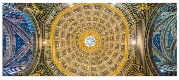 A Siena templom mennyezetének képe (120x50 cm)