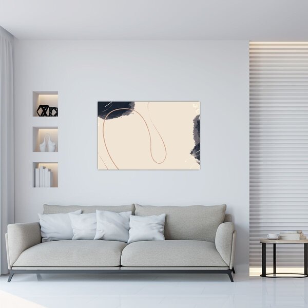 Kép - Bézs absztrakció (90x60 cm)