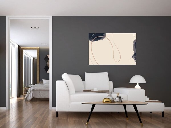 Kép - Bézs absztrakció (90x60 cm)